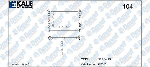 16-1823-32 Su Radyatoru Mekanik (32mm) Fiat Palio (178bx) (178dx) 1.2i 16v M-T 1996-2005